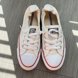 Women's white converse.